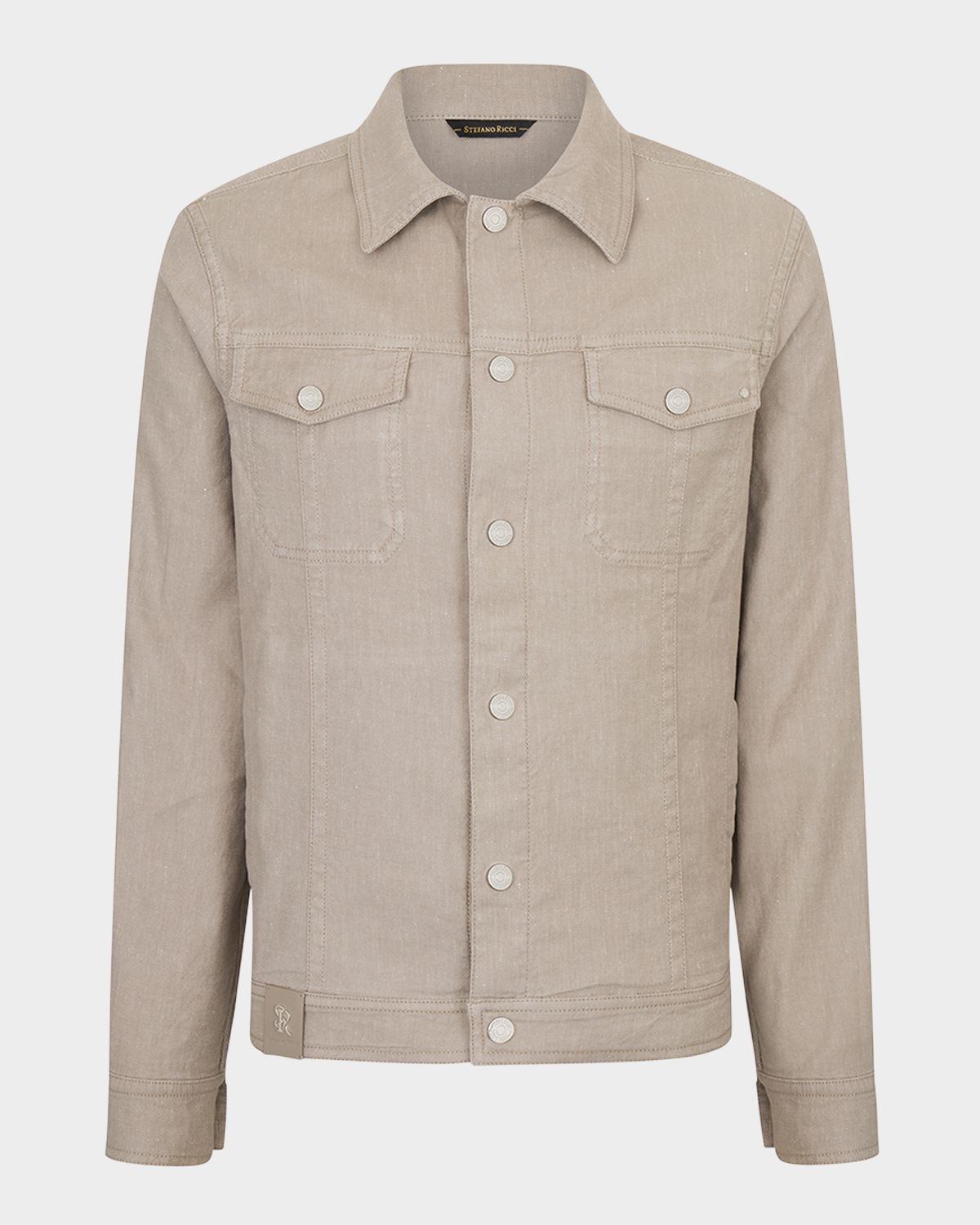 Stefano Ricci Men 's Button-Front Trucker Jacket