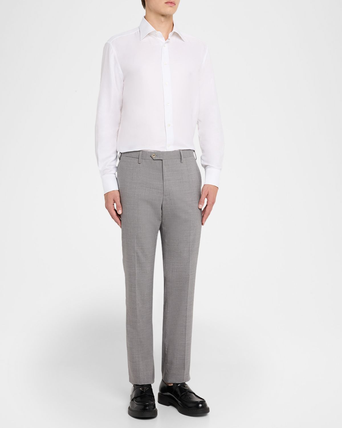 Stefano Ricci Men 's Cotton-Linen Dress Shirt