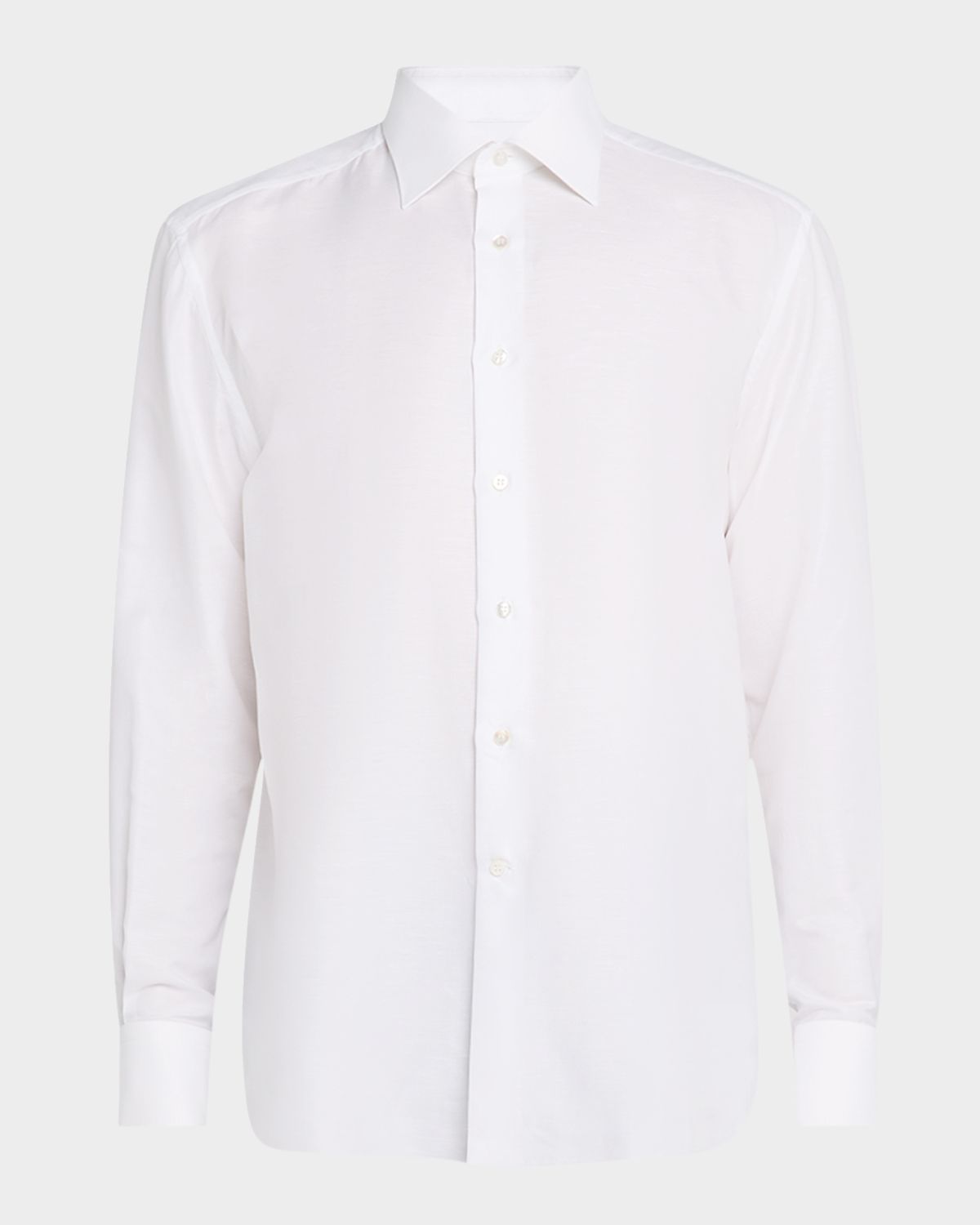 Stefano Ricci Men 's Cotton-Linen Dress Shirt | Thumbnail 6 Stefano Ricci Men 's Cotton-Linen Dress Shirt | Thumbnail 6