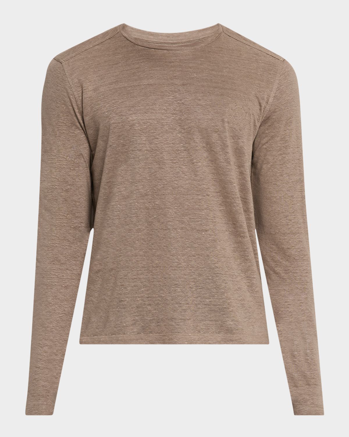 Stefano Ricci Men 's Linen Long-Sleeve T-Shirt
