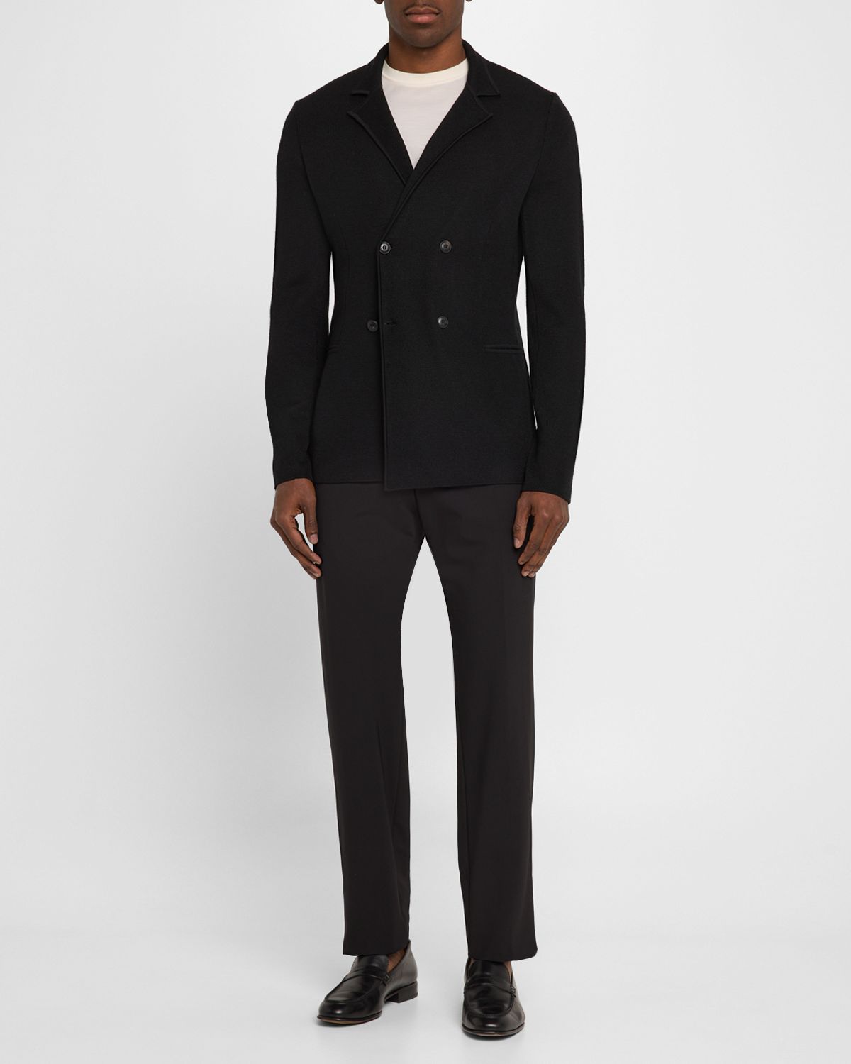 Giorgio Armani Men 's Wool-Cashmere Rib Stitch Blazer