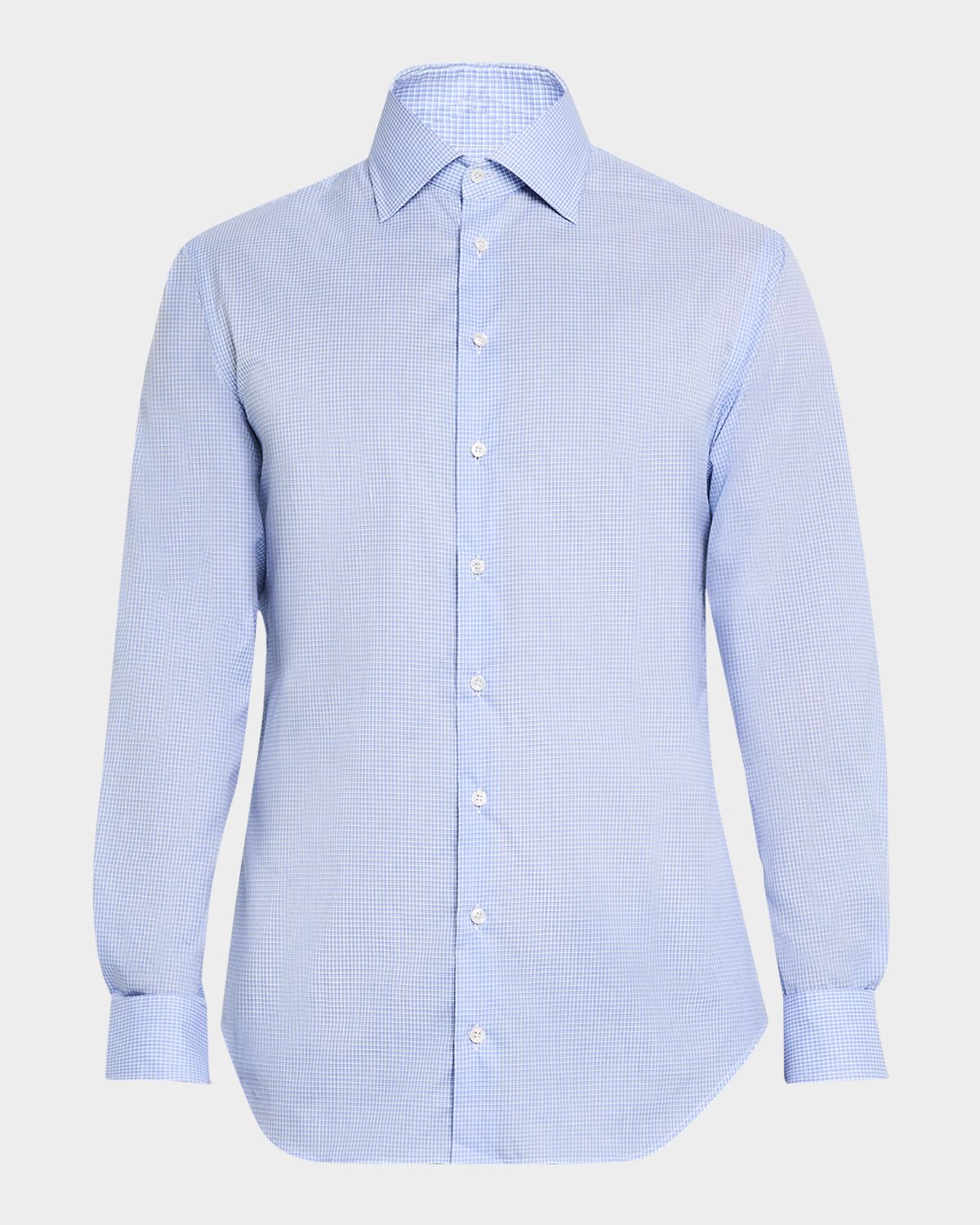 Giorgio Armani Men 's Micro-Grid Dress Shirt