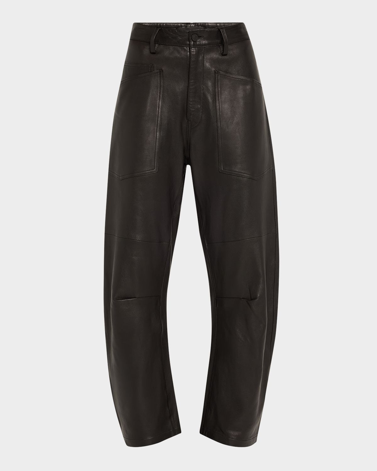 Nili Lotan Shon Barrel Leather Pants | Thumbnail 3 Nili Lotan Shon Barrel Leather Pants | Thumbnail 3