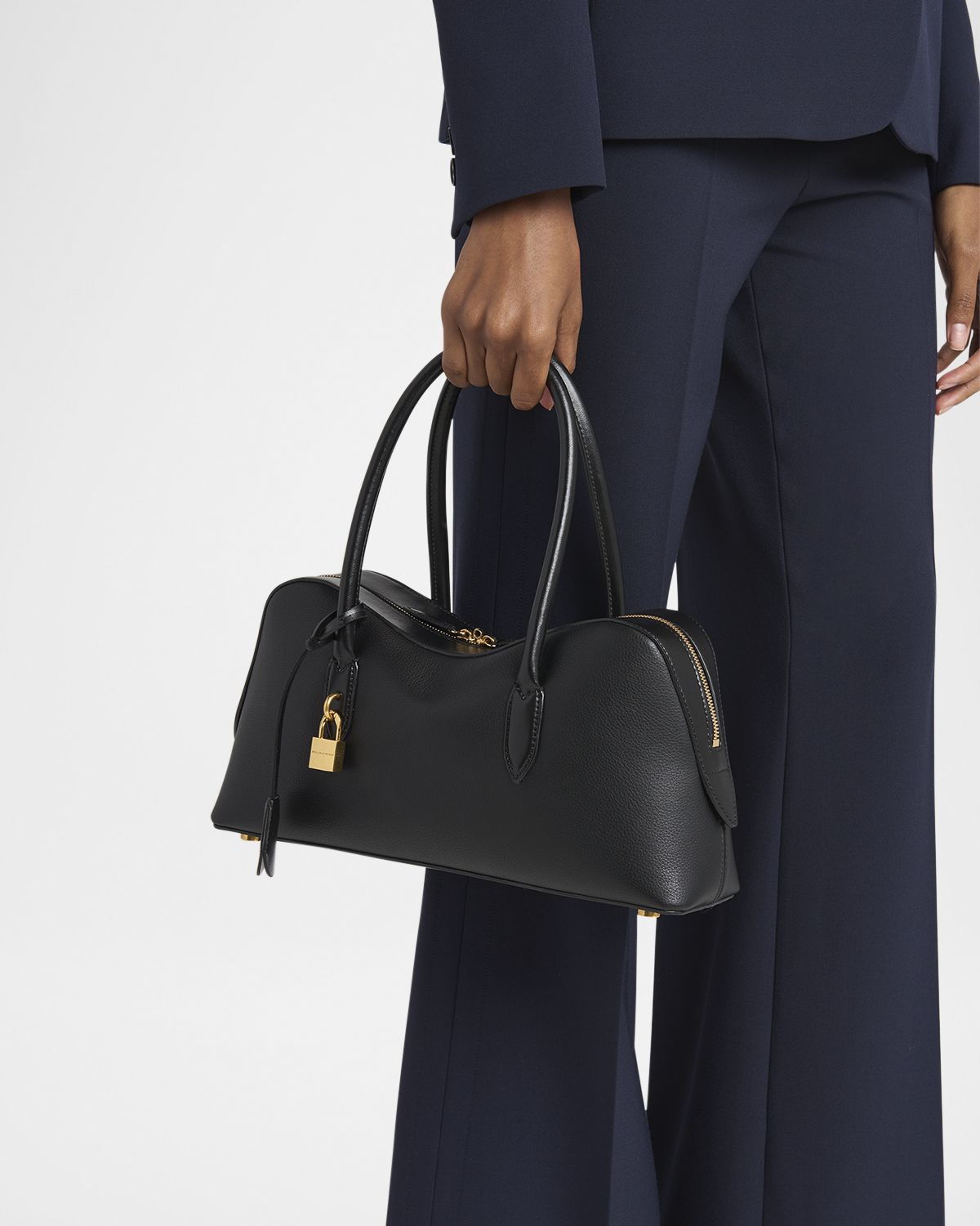 Stella McCartney Ryder Large Shoulder Bag in Embossed Grainy Eco Mat