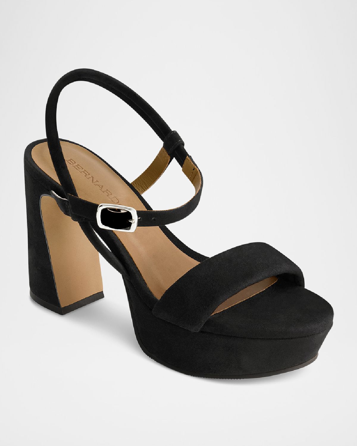 Bernardo Ventura Suede Platform Heel Sandals