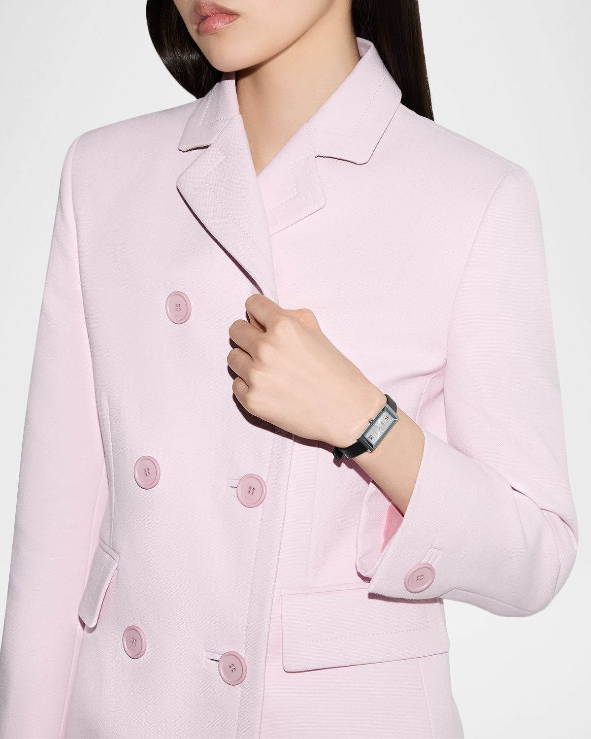 Gucci 14x34mm G-Frame Small Rectangular Watch with Leather Strap