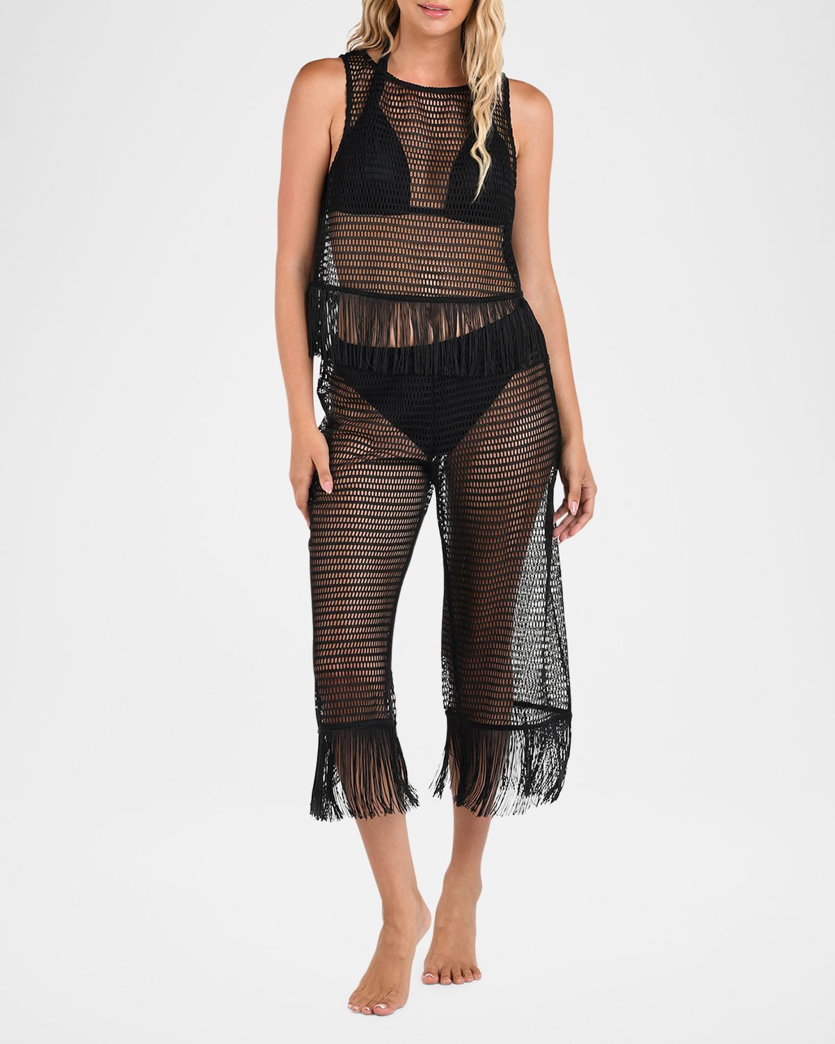 La Blanca Open-Knit Crochet Tank Top | Thumbnail 2 La Blanca Open-Knit Crochet Tank Top | Thumbnail 2