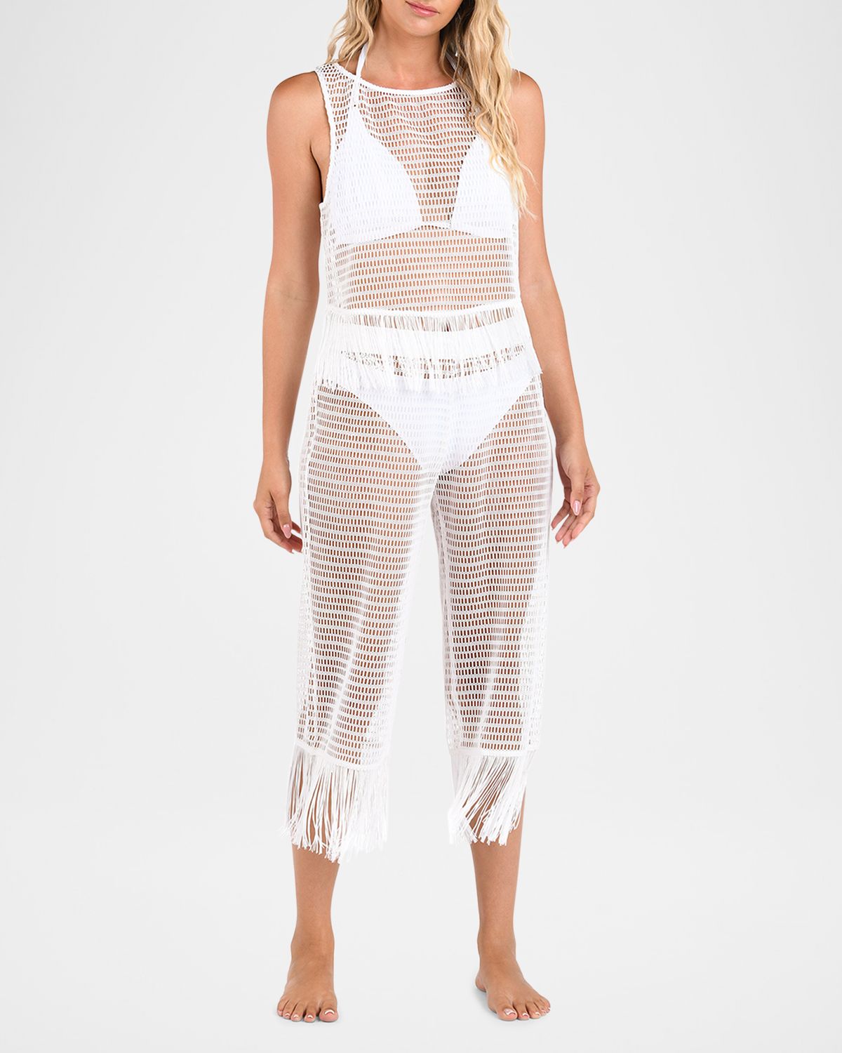 La Blanca Open-Knit Crochet Tank Top | Thumbnail 2 La Blanca Open-Knit Crochet Tank Top | Thumbnail 2