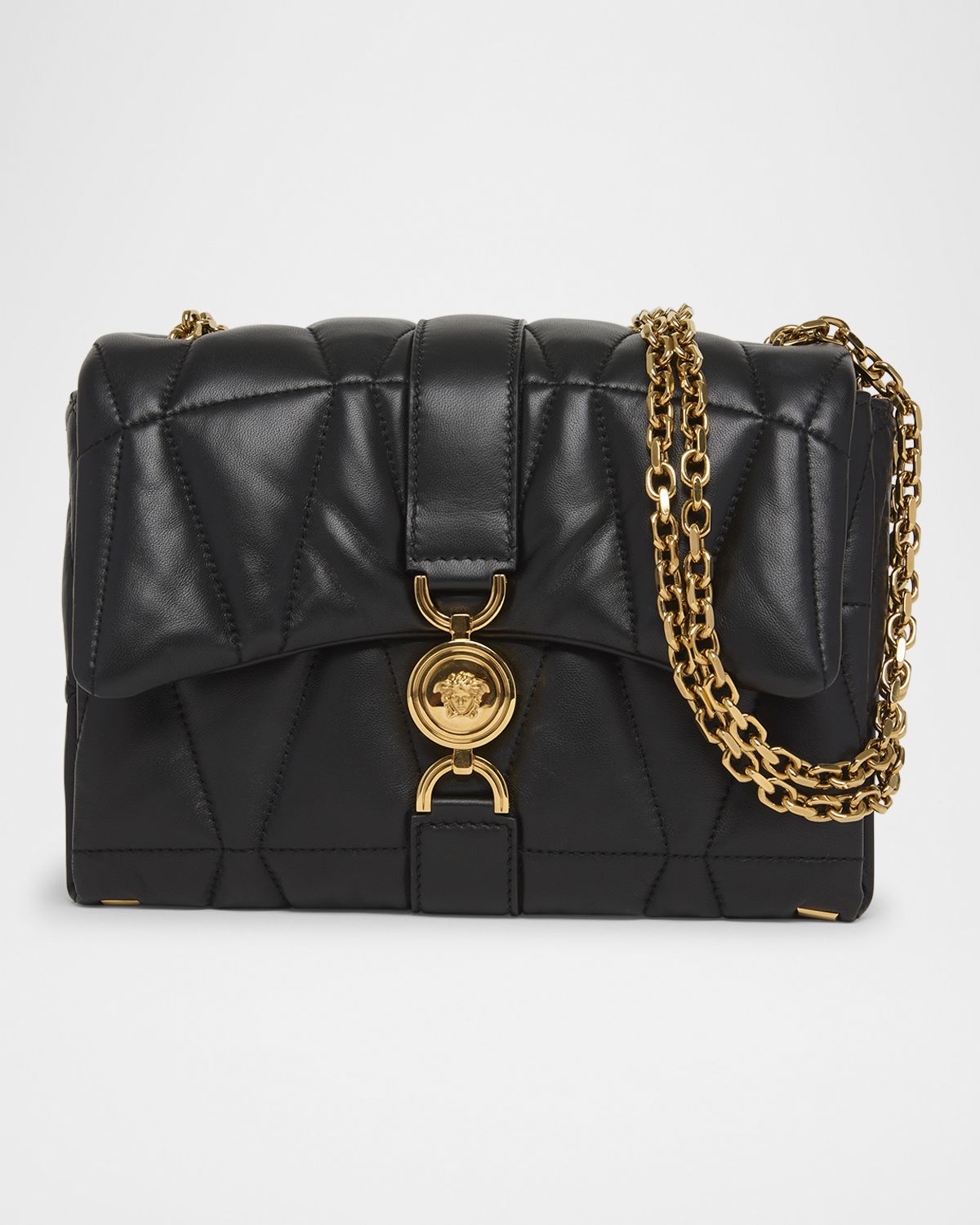 Versace Medusa 95 Quilted Leather Shoulder Bag