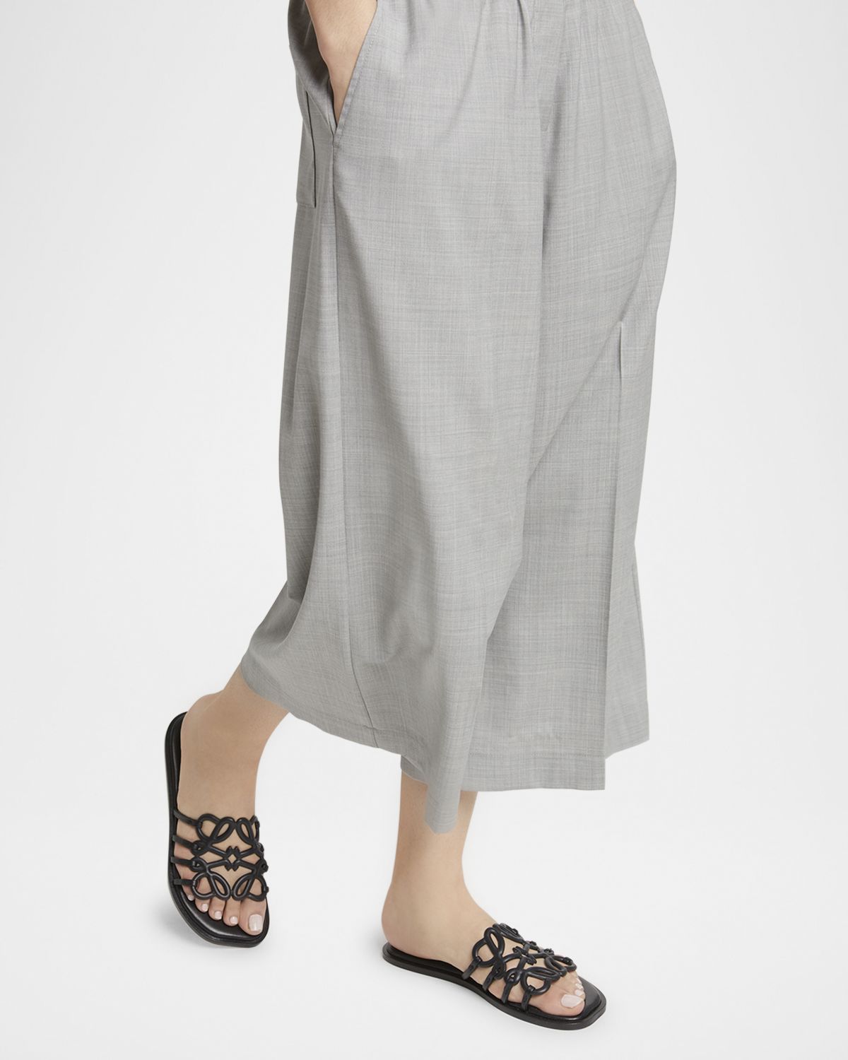 Loewe Petal Leather Anagram Slide Sandals | Thumbnail 6 Loewe Petal Leather Anagram Slide Sandals | Thumbnail 6