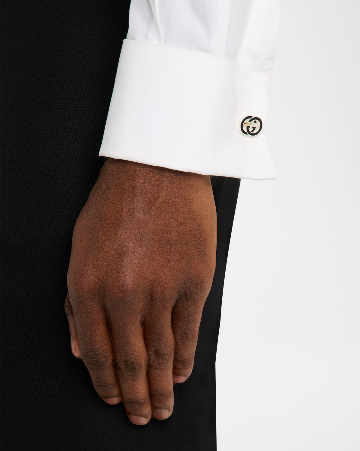 Gucci Men 's Interlocking G Enamel Cufflinks
