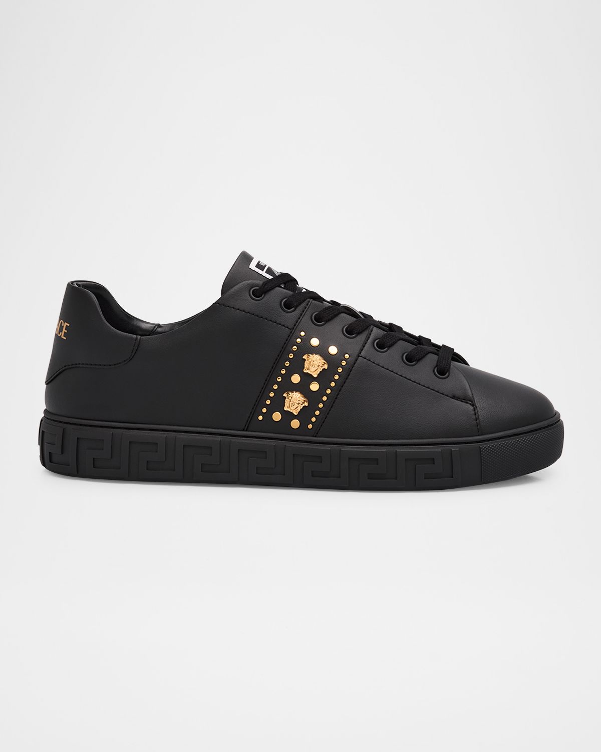 Versace Men 's La Greca Leather Low-Top Sneakers | Thumbnail 7 Versace Men 's La Greca Leather Low-Top Sneakers | Thumbnail 7