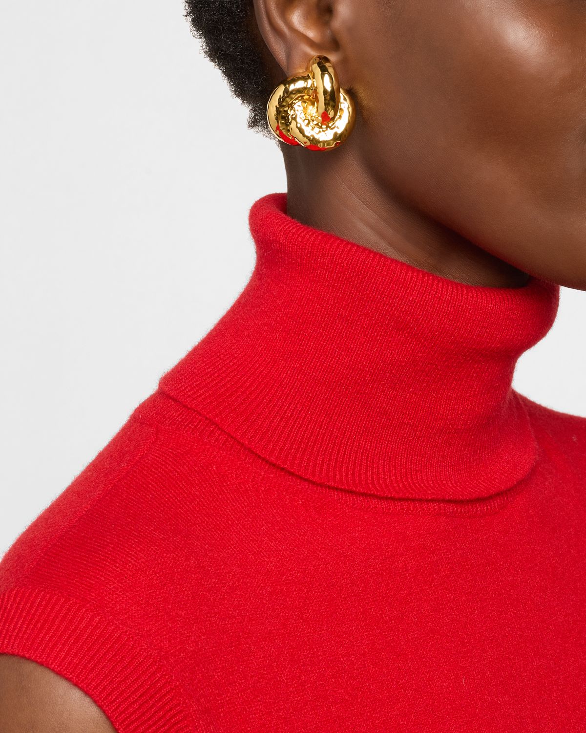 NEST Jewelry Hammered Knot Clip-On Earrings