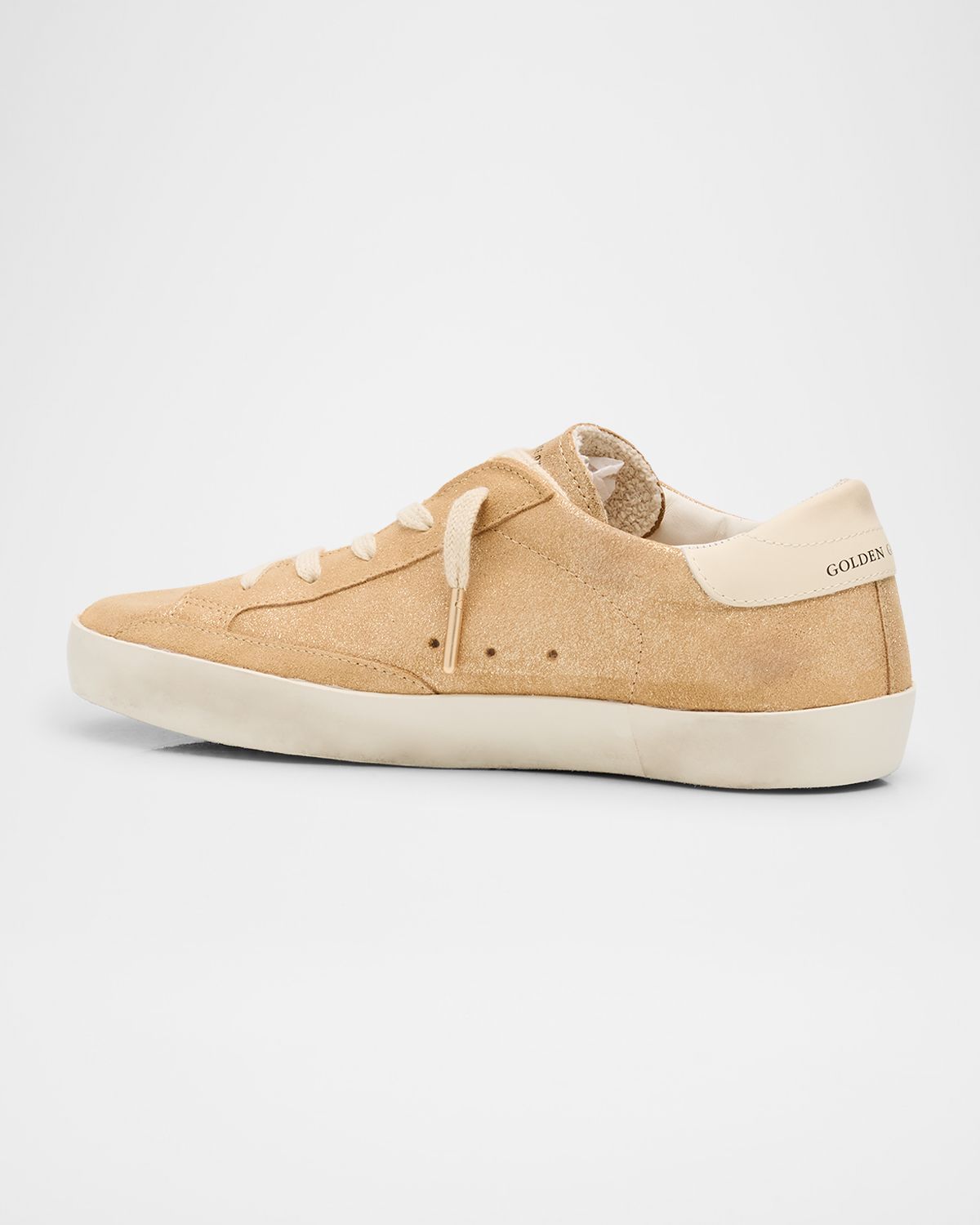 Golden Goose Girl 's Exclusive Super Star Glitter Leather Low Top Sneakers