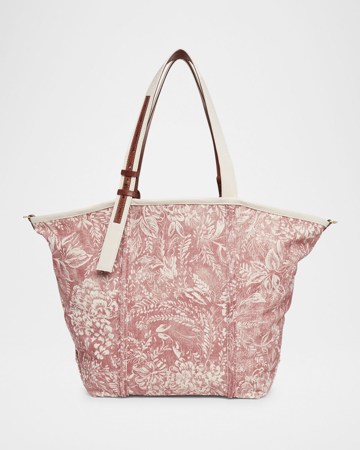 Golden Goose East-West Toile de Jouy Printed Canvas Tote Bag