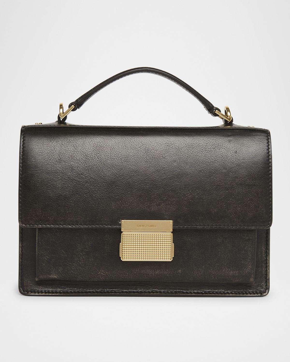 Golden Goose Venezia Distressed Leather Crossbody Bag