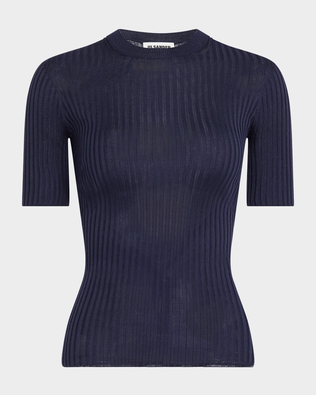 Jil Sander Short-Sleeve Rib T-Shirt