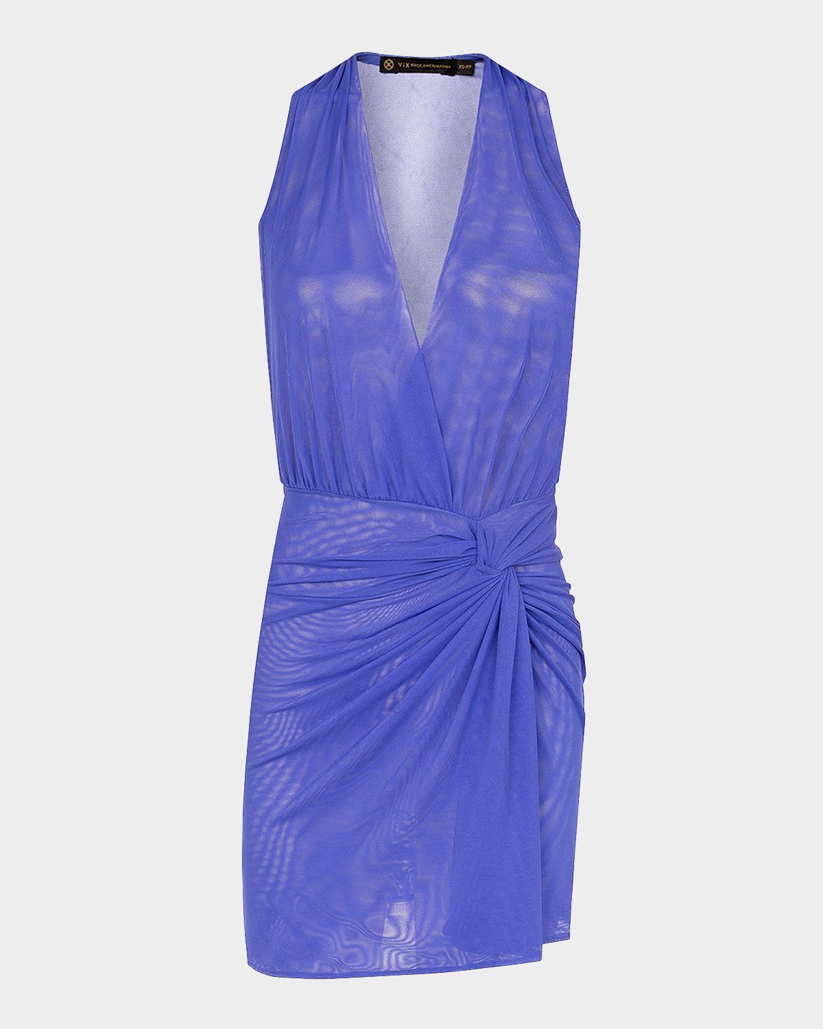 Vix Solid Karina Sheer Sun Dress Coverup
