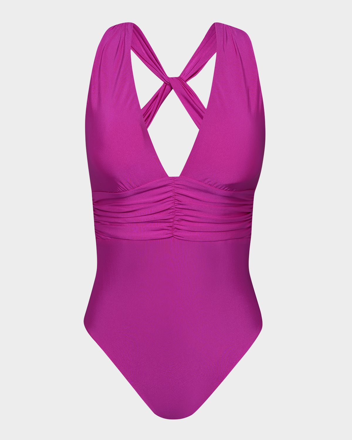 Sunshine 79 Solids V-Plunge One-Piece Swimsuit