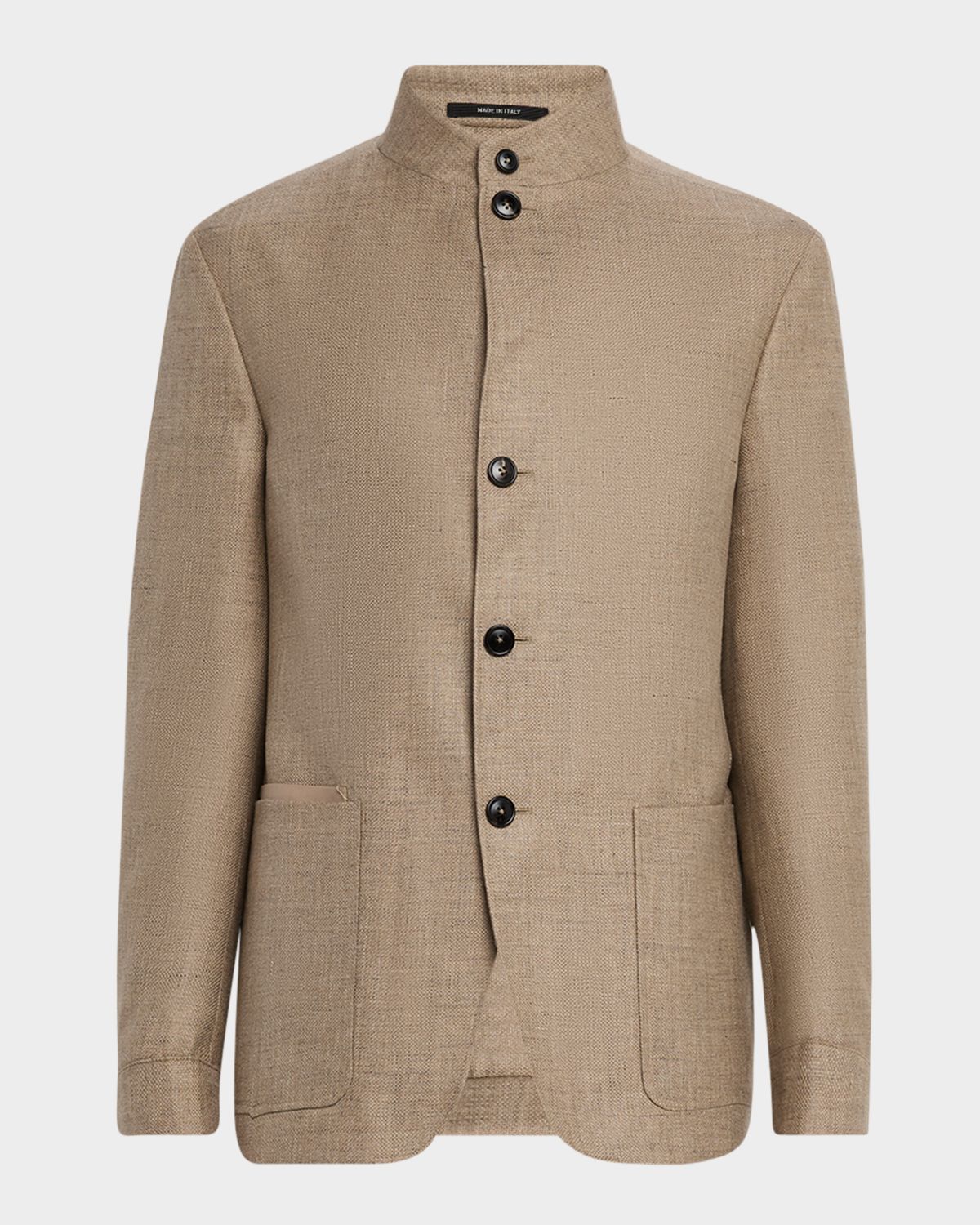 ZEGNA Men 's Cashmere-Blend Basketweave Blazer
