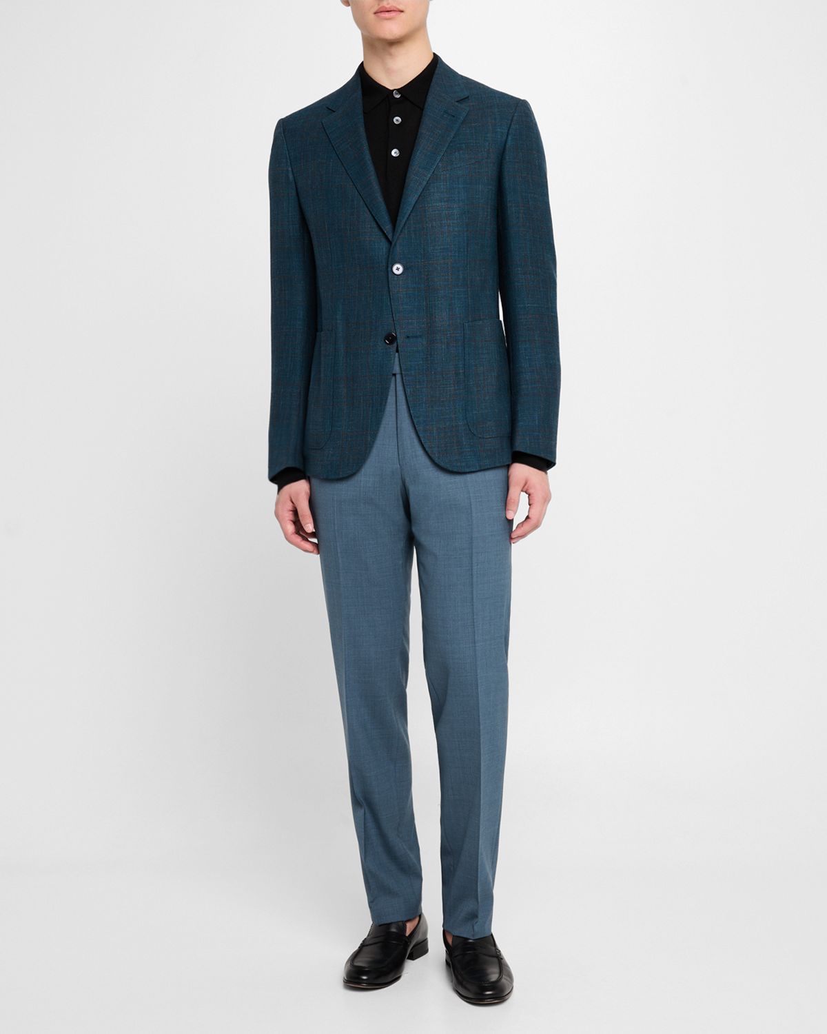 ZEGNA Men 's Tonal Plaid Sport Coat