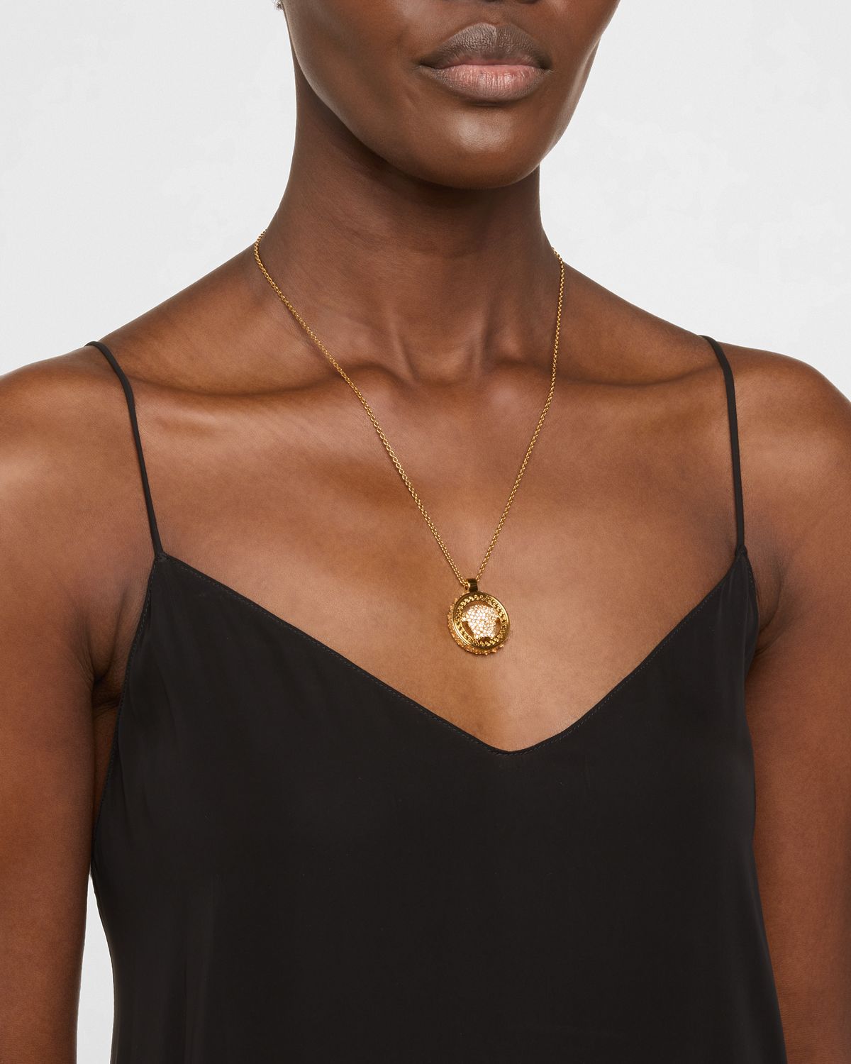 Versace Crystal Medusa '95 Pendant Necklace