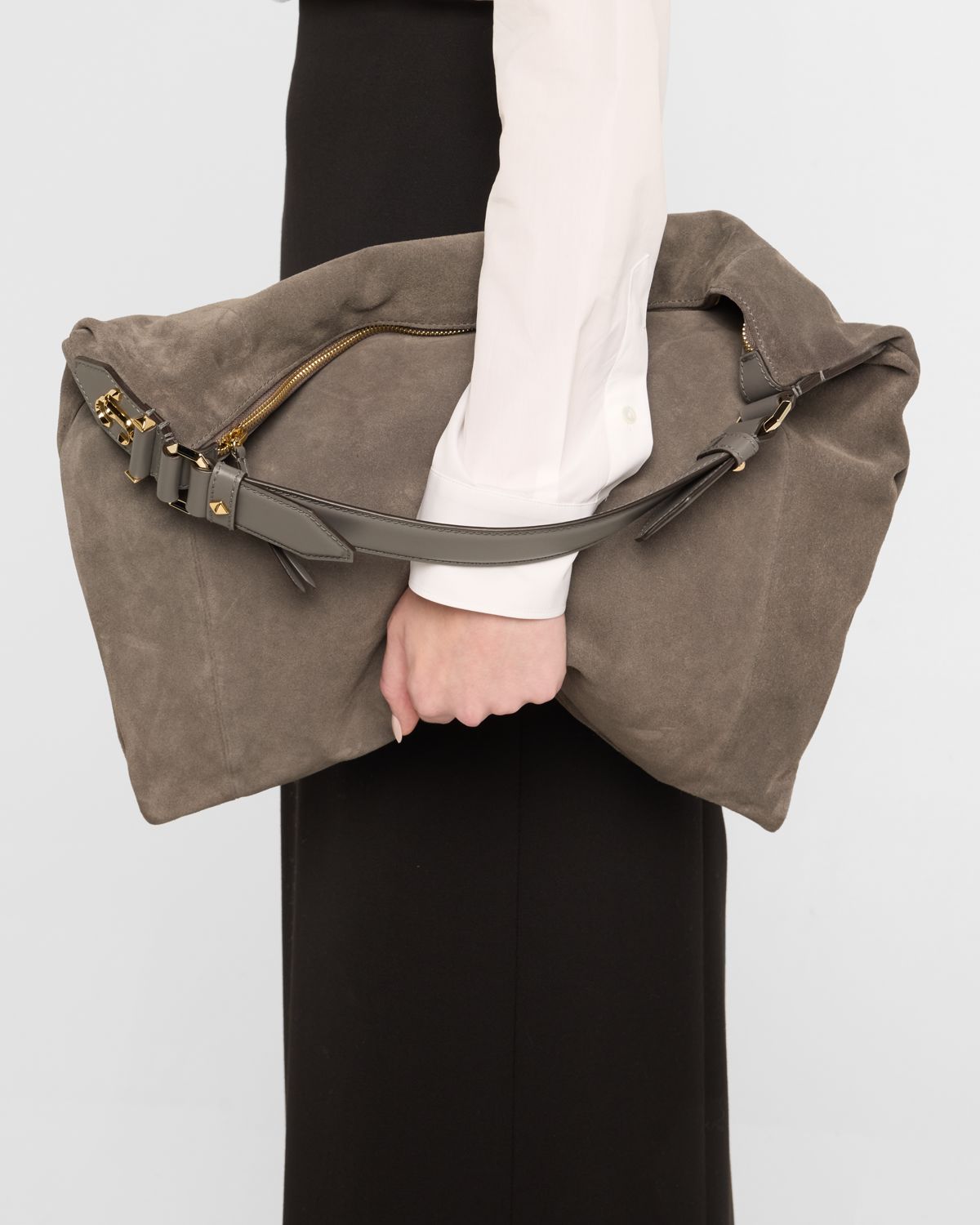 Jimmy Choo Zip Suede Hobo Bag | Thumbnail 6 Jimmy Choo Zip Suede Hobo Bag | Thumbnail 6
