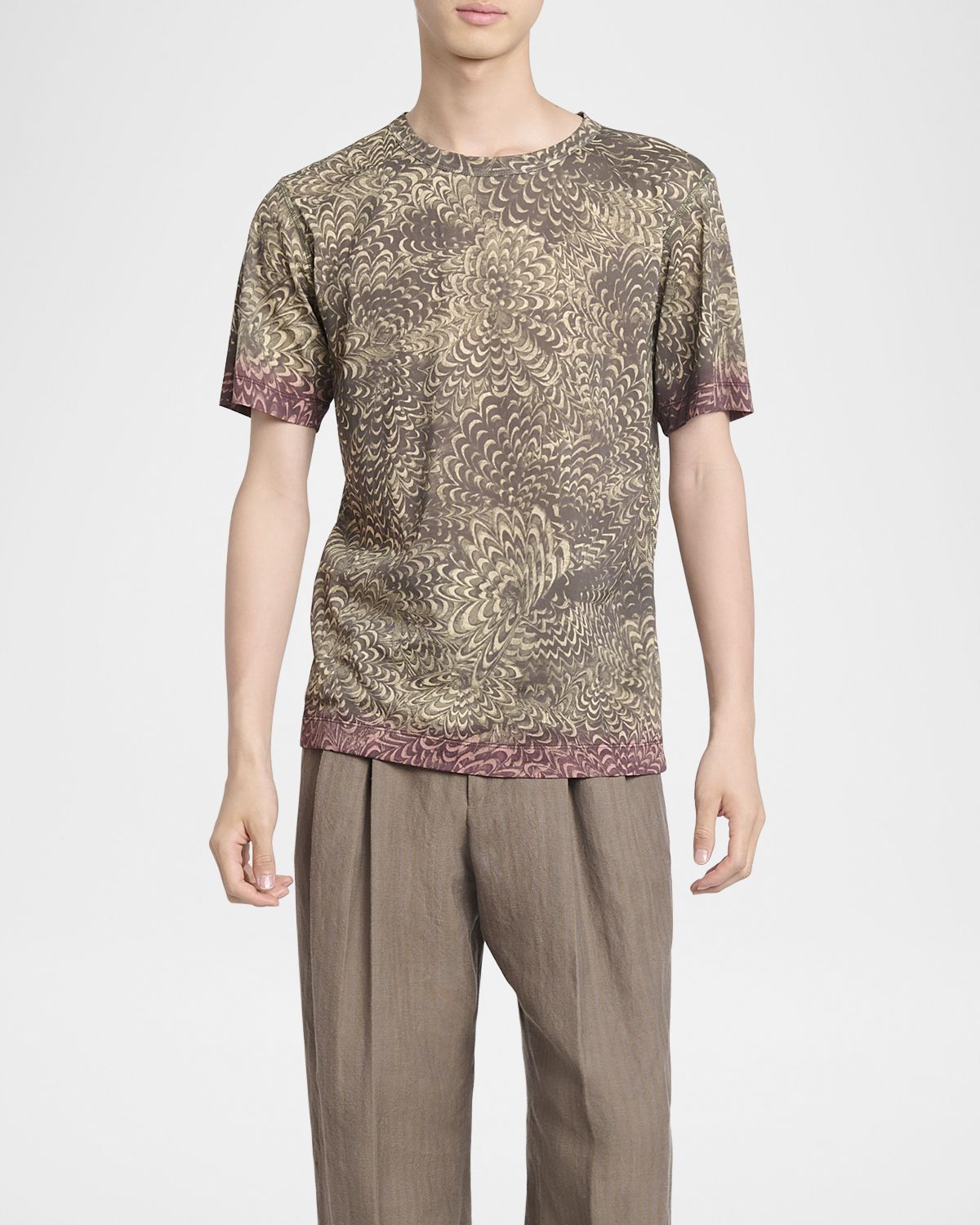 Dries Van Noten Men 's Hubba Printed Cotton T-Shirt