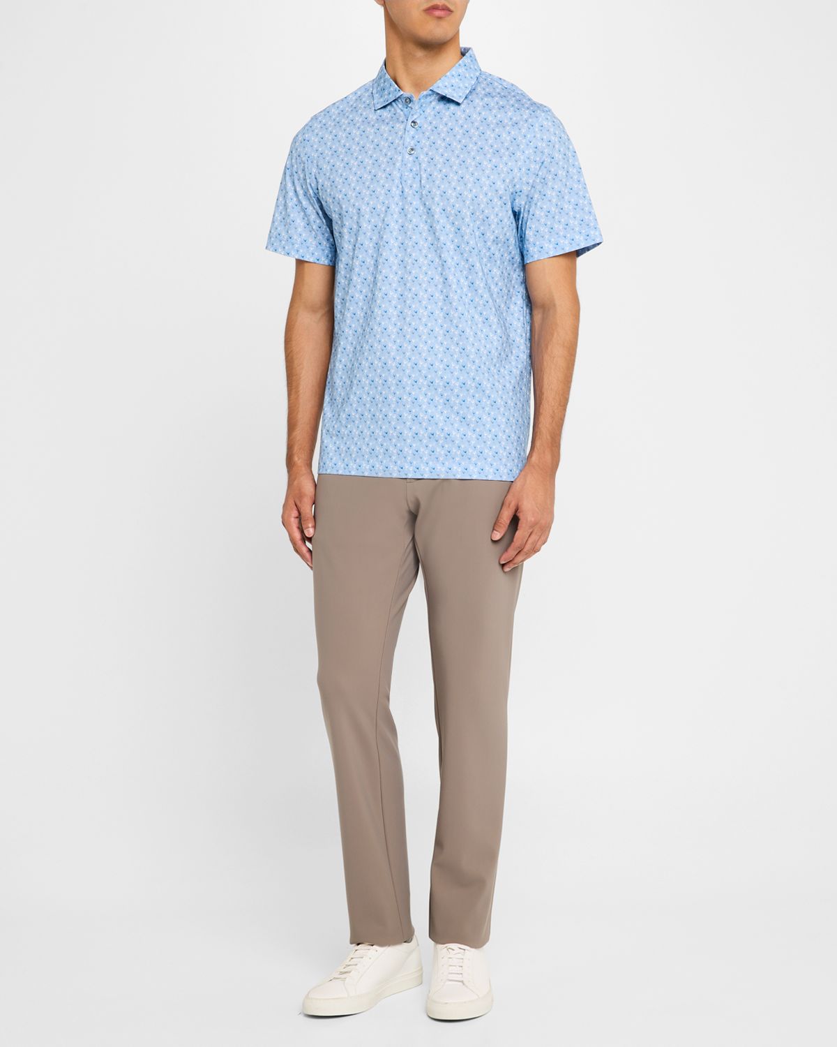 Bugatchi Men 's OoohCotton Victor Cocktail-Print Polo Shirt