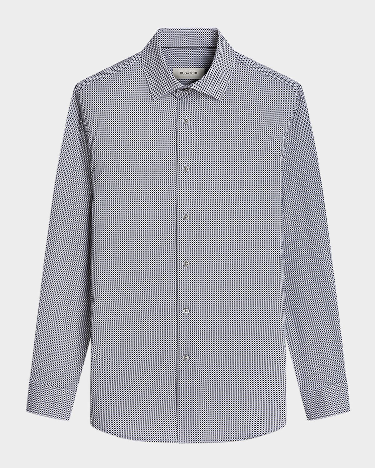 Bugatchi Men 's OoohCotton James Micro-Check Sport Shirt