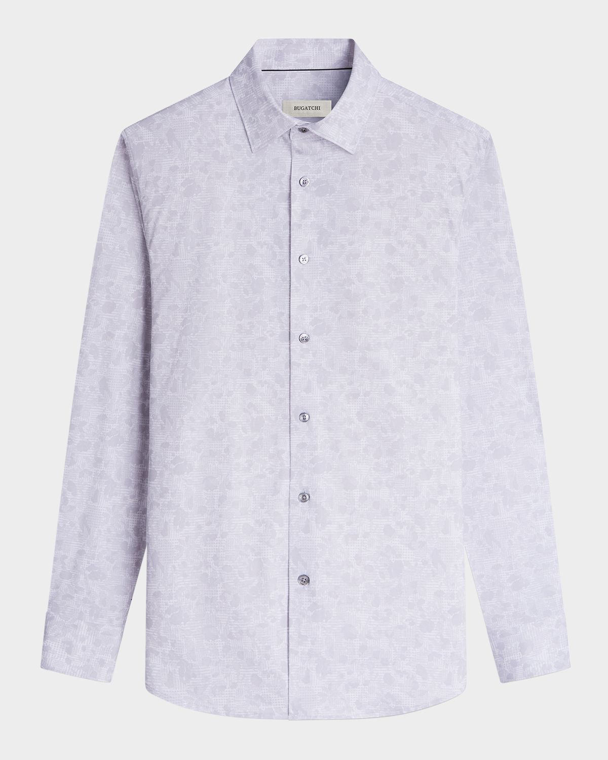 Bugatchi Men 's OoohCotton James Tonal-Print Sport Shirt