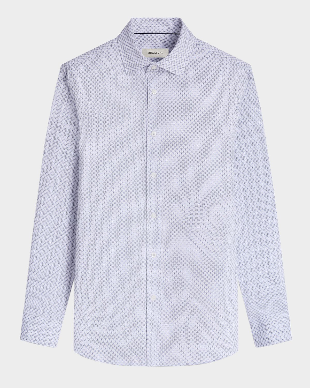 Bugatchi Men 's OoohCotton James Geometric Sport Shirt