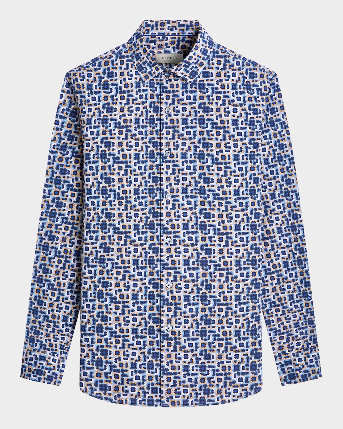 Bugatchi Men 's Julian Floral Geometric Sport Shirt