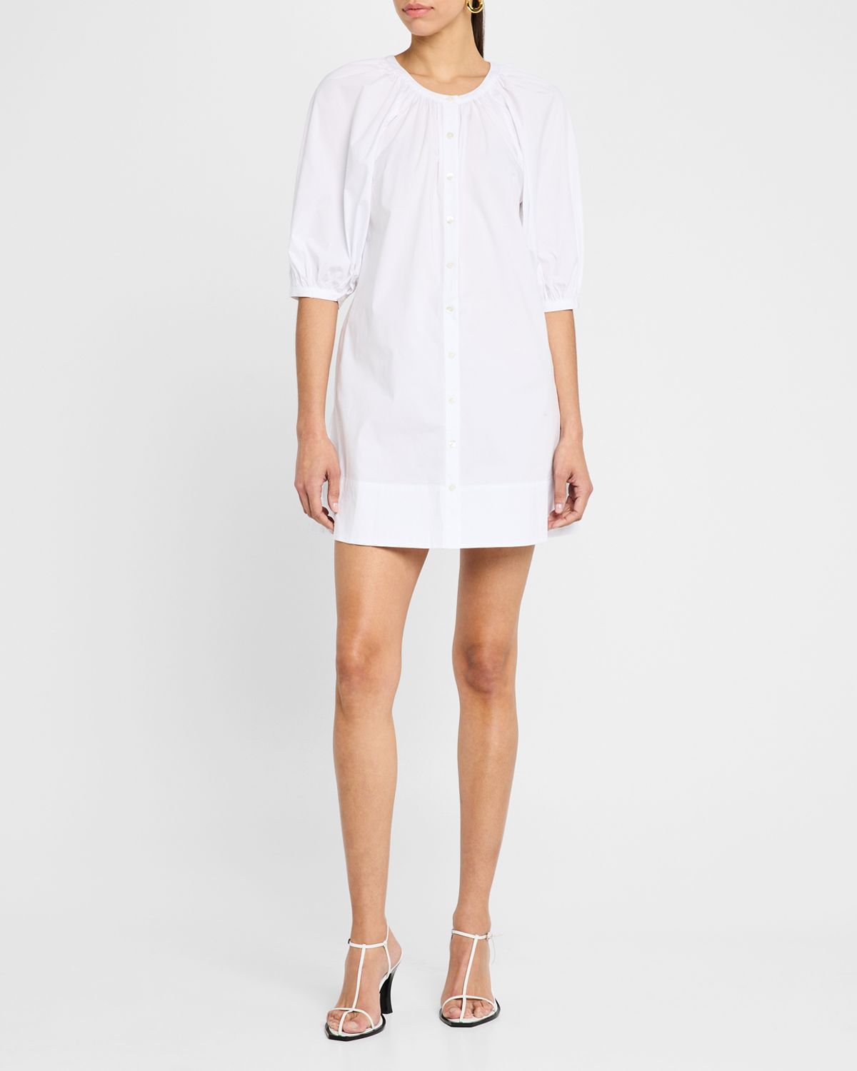 STAUD Vincent Mini Shirtdress