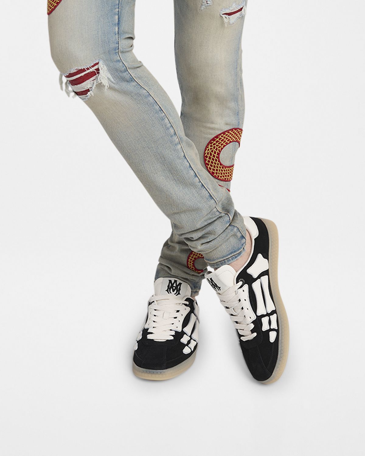 Amiri Men 's Pacific Bones Low-Top Sneakers