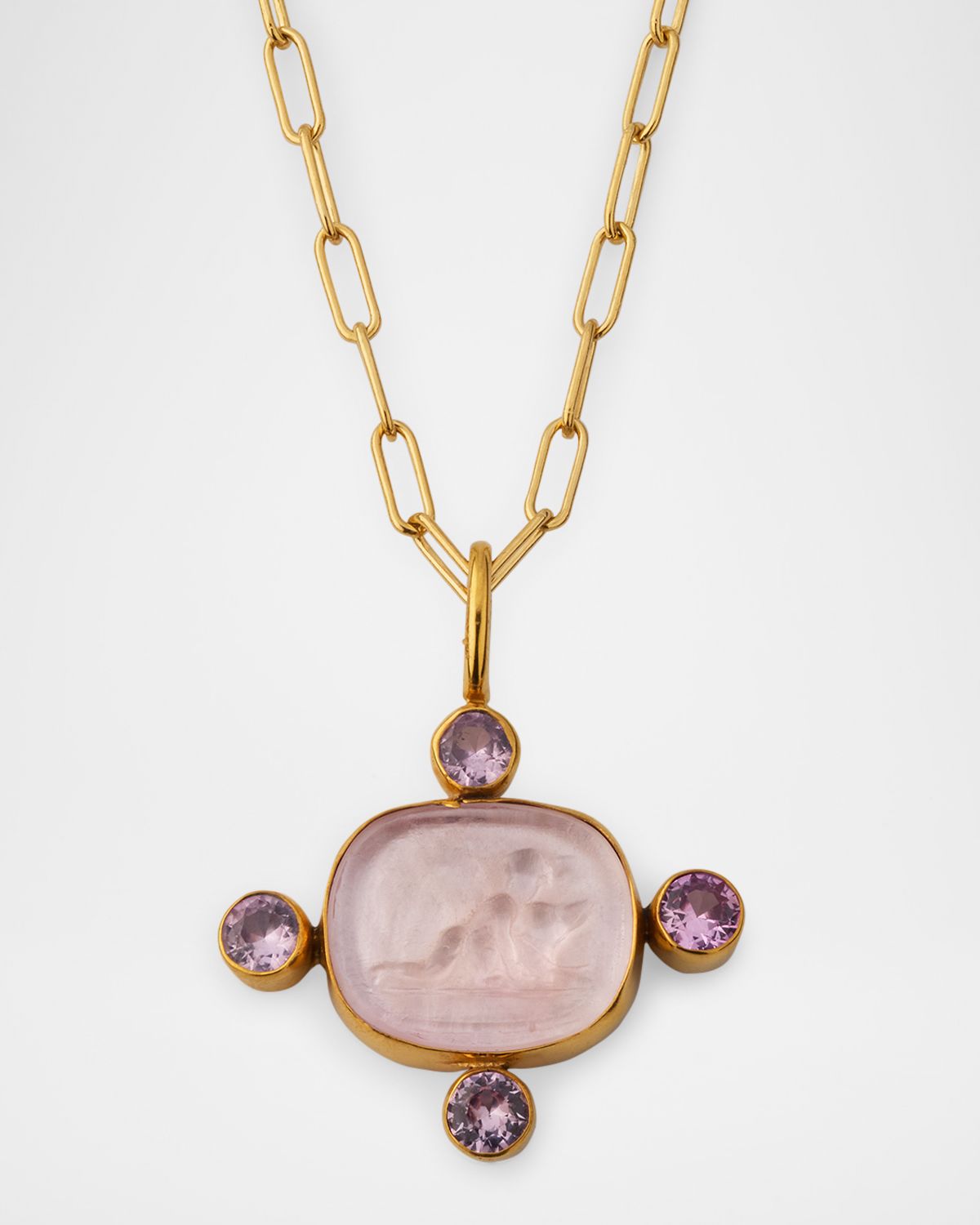 Dina Mackney Petite Guardian Angel Charm Necklace