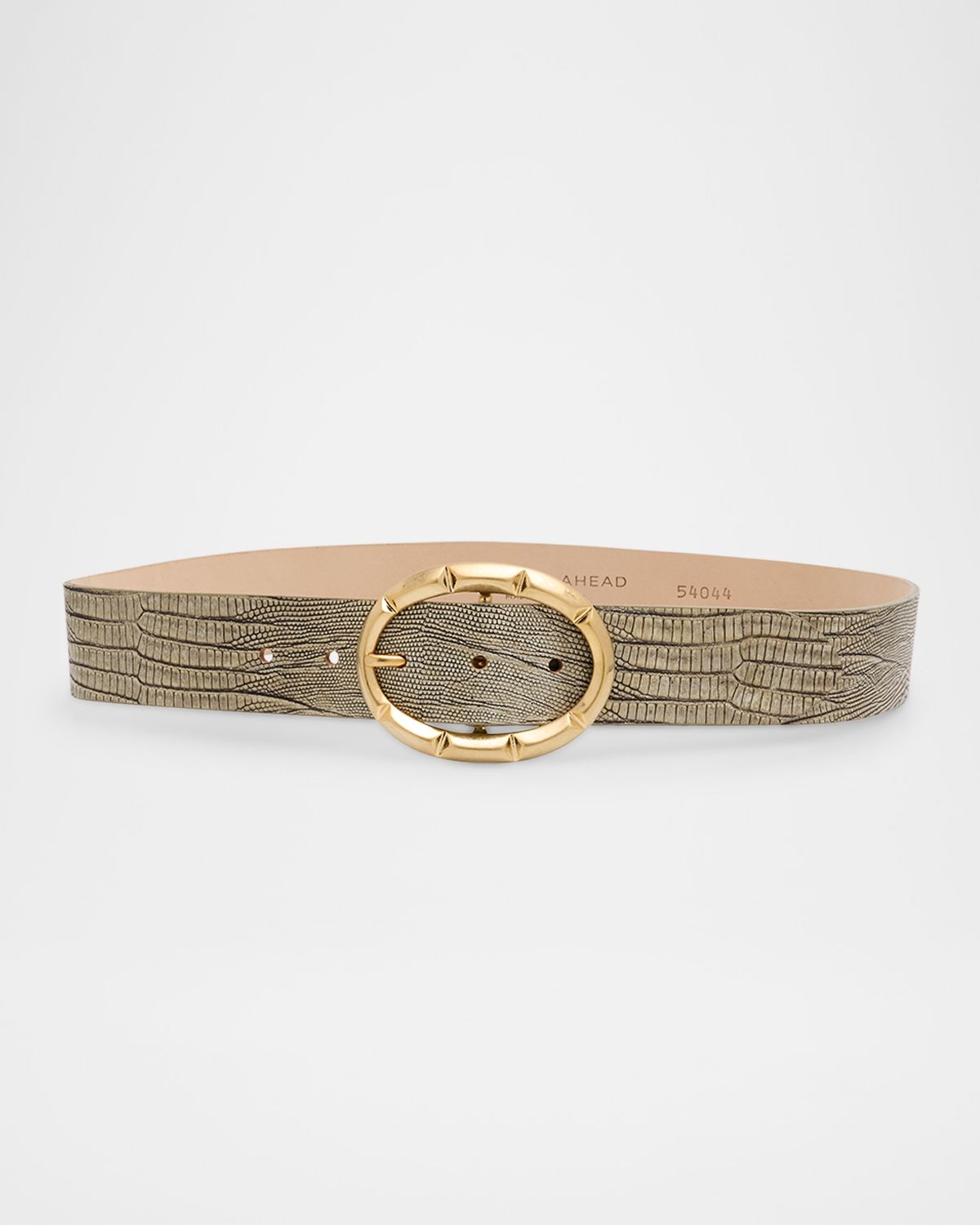 Streets Ahead Orla Croc-Embossed Leather Belt