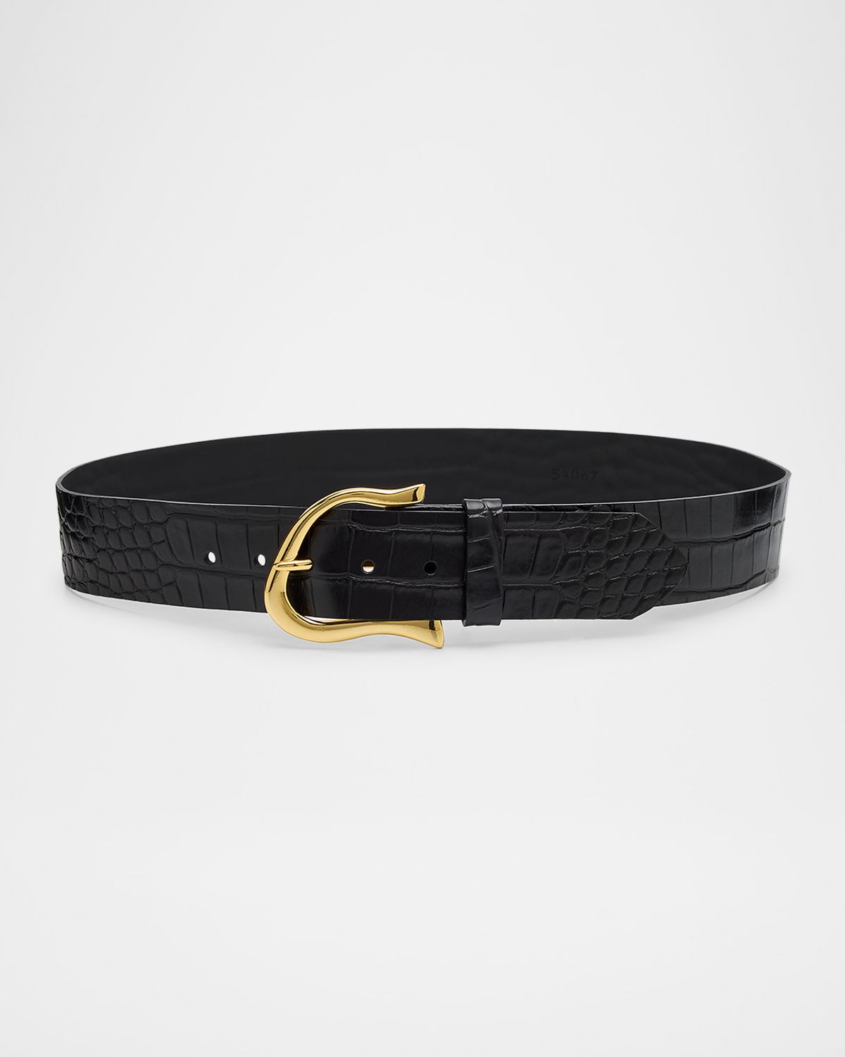Streets Ahead Cil Croc-Embossed Leather Waist Belt