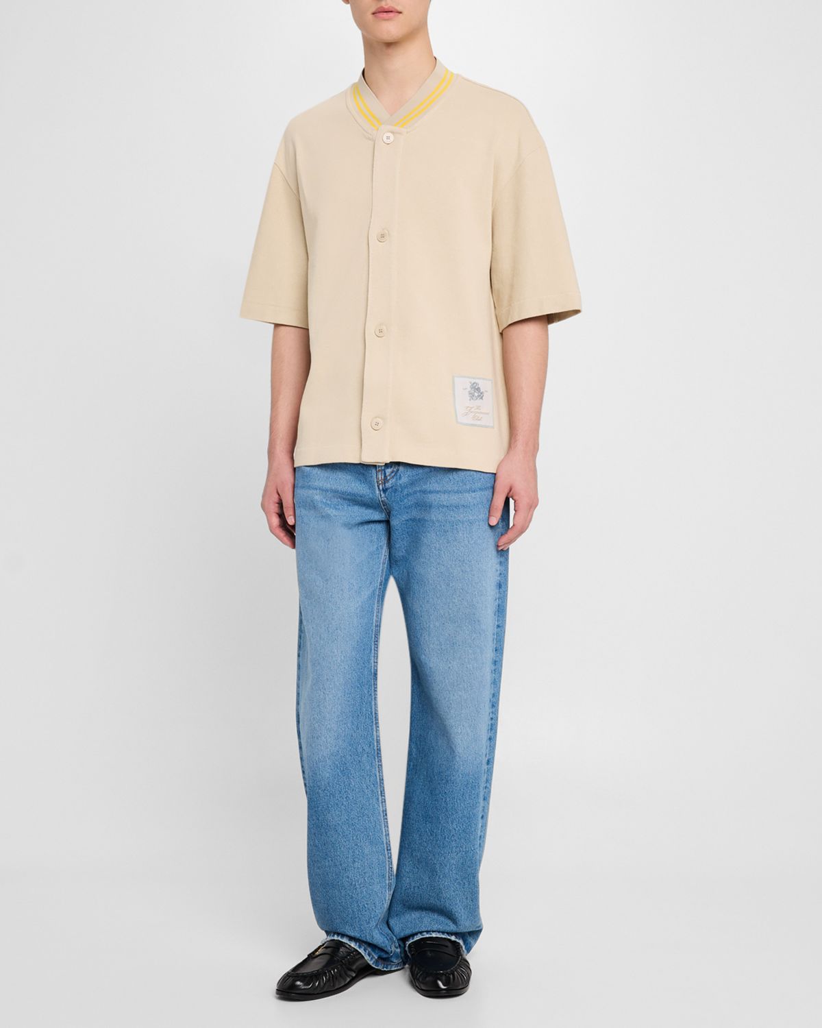 Jacquemus Men 's Button-Down Baseball Shirt