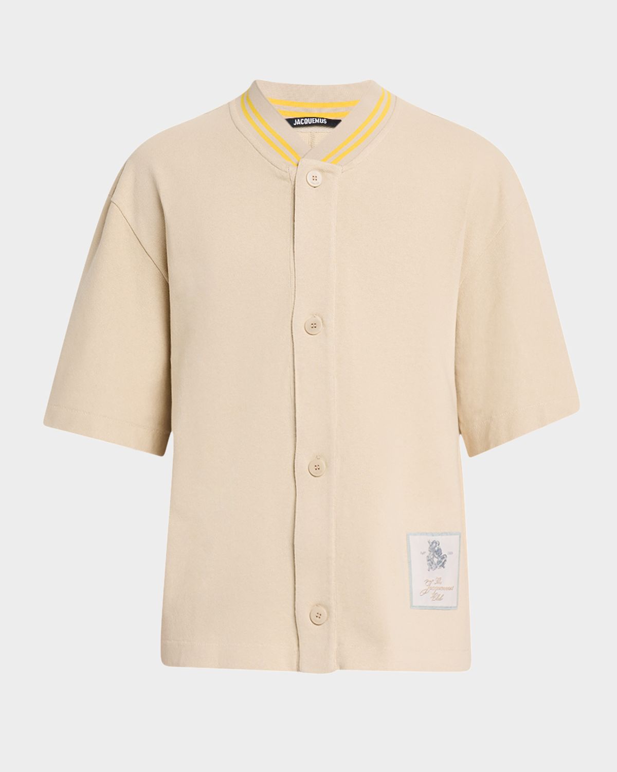Jacquemus Men 's Button-Down Baseball Shirt