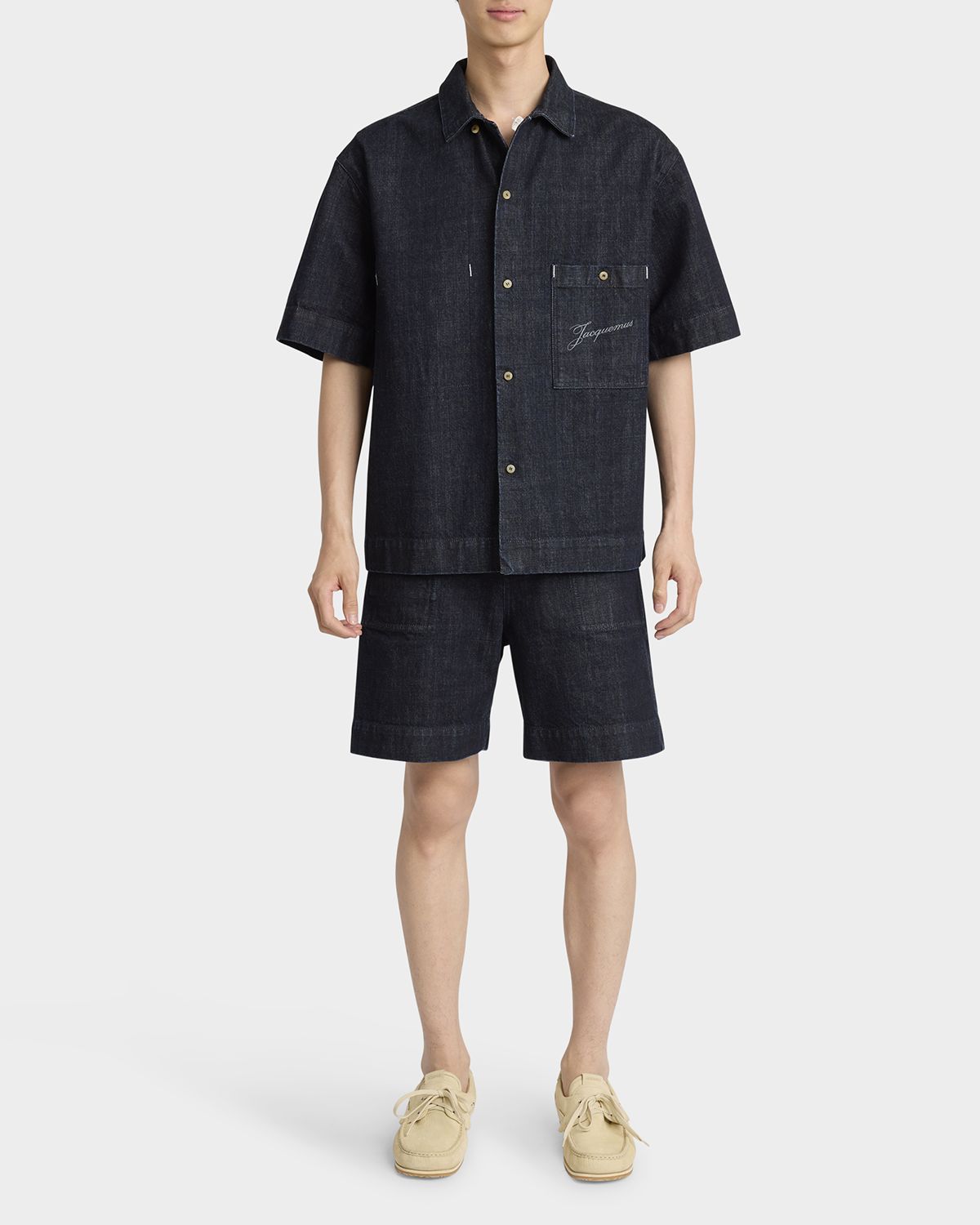 Jacquemus Men 's de-Nîmes Denim Shirt