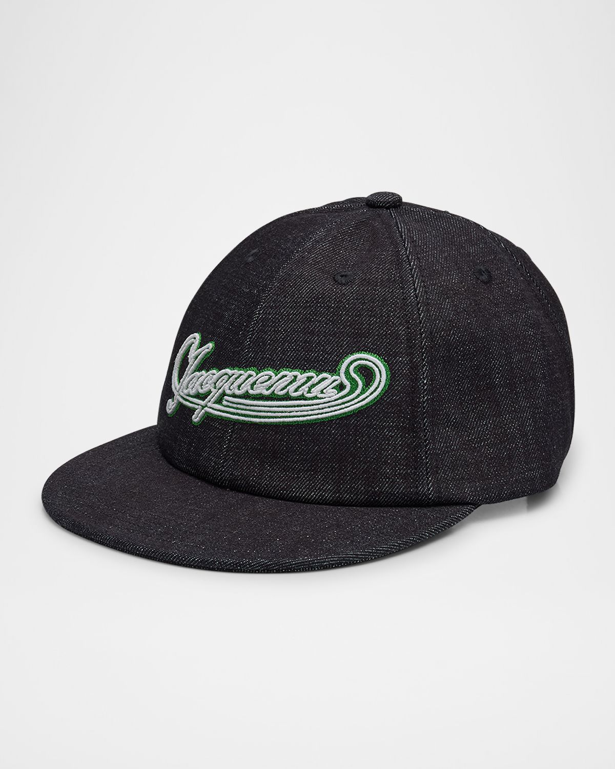 Jacquemus Men 's Denim Logo Baseball Cap