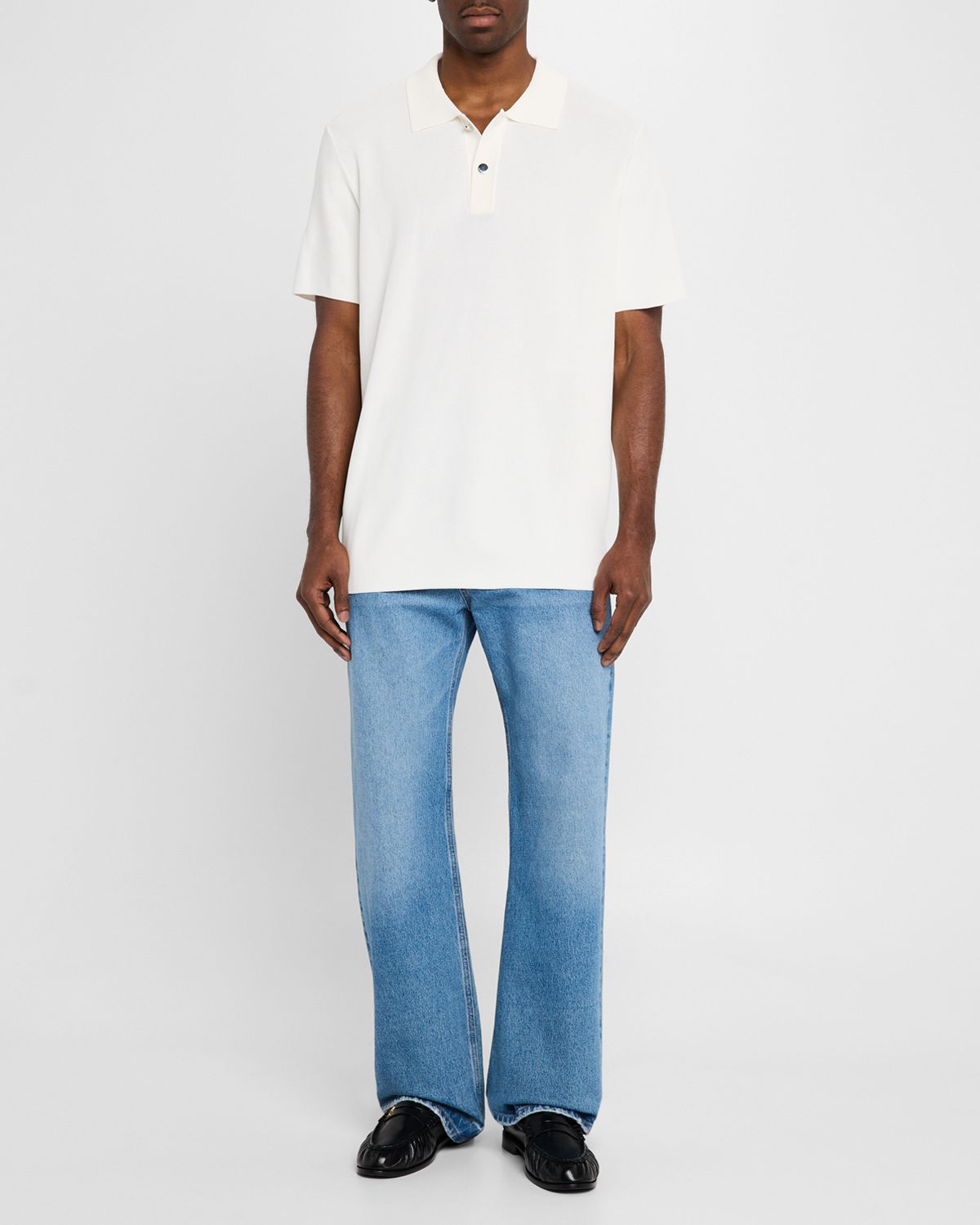 Jacquemus Men 's Tonal Polo Shirt