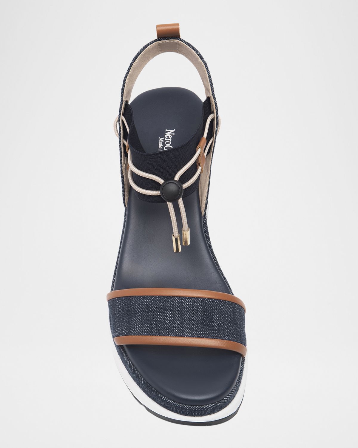 NeroGiardini Bungee Platform Wedge Sandals | Thumbnail 5 NeroGiardini Bungee Platform Wedge Sandals | Thumbnail 5