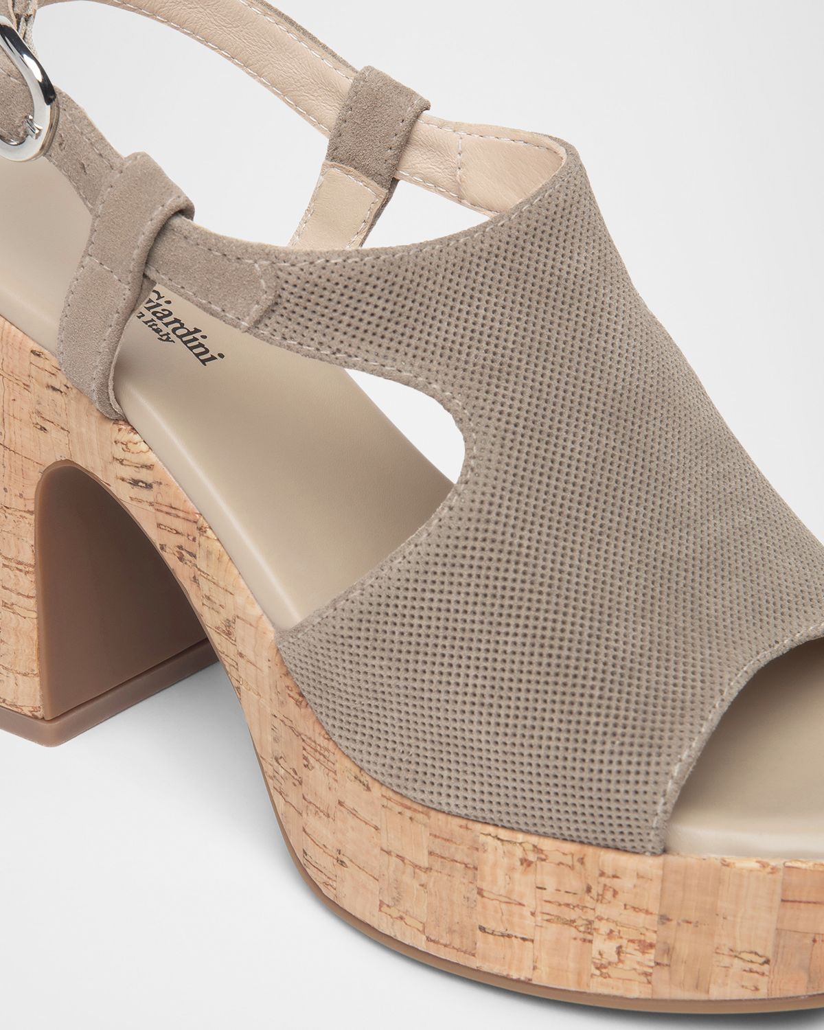 NeroGiardini Suede Ankle-Strap Platform Cork Sandals | Thumbnail 4 NeroGiardini Suede Ankle-Strap Platform Cork Sandals | Thumbnail 4