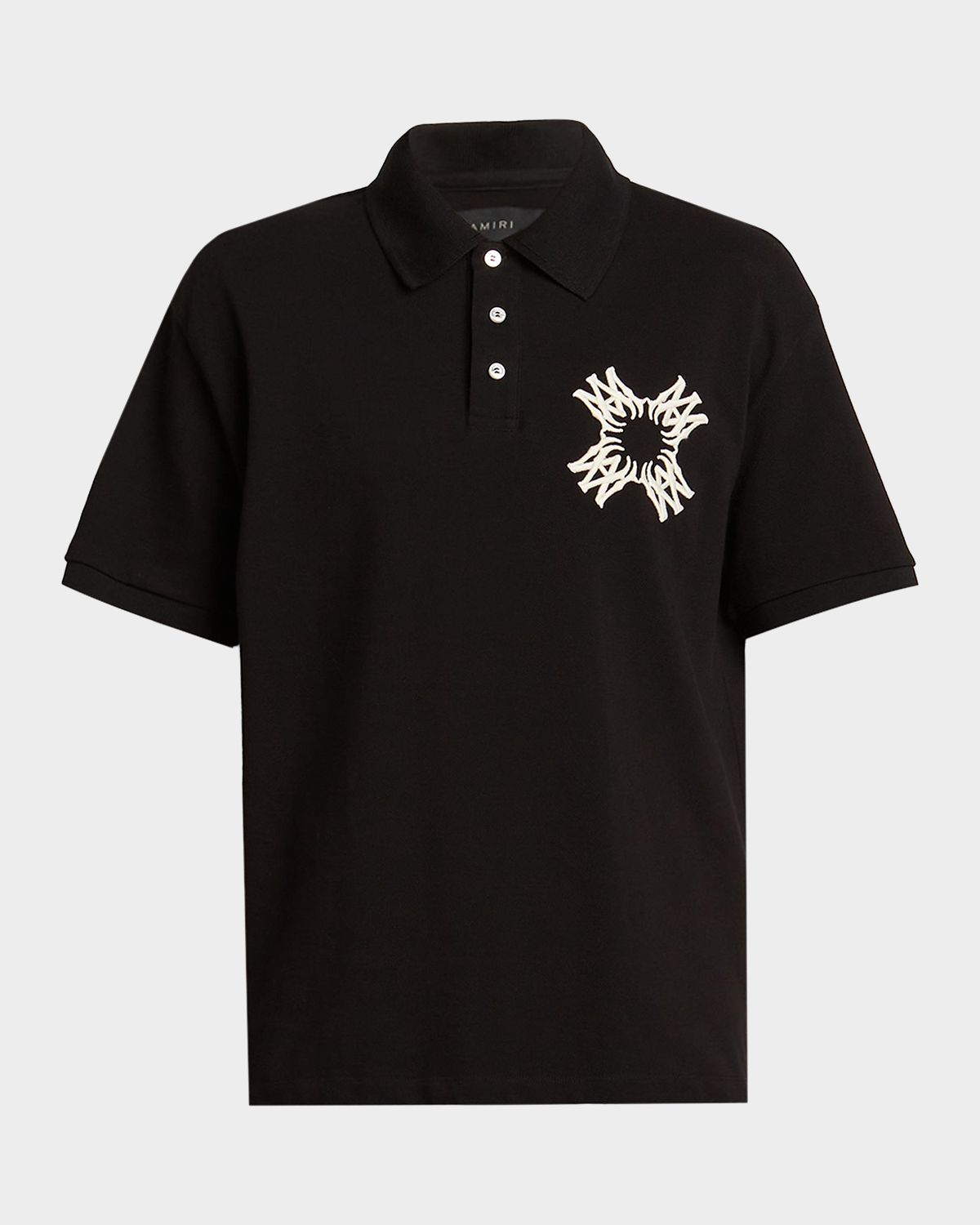 Amiri Men 's Embroidered MA Quad Polo Shirt