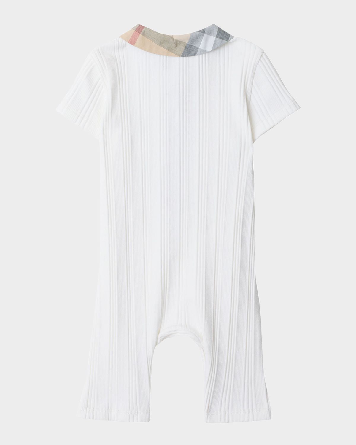 Burberry Boy 's Jaxon Check Playsuit, Size 1M-18M