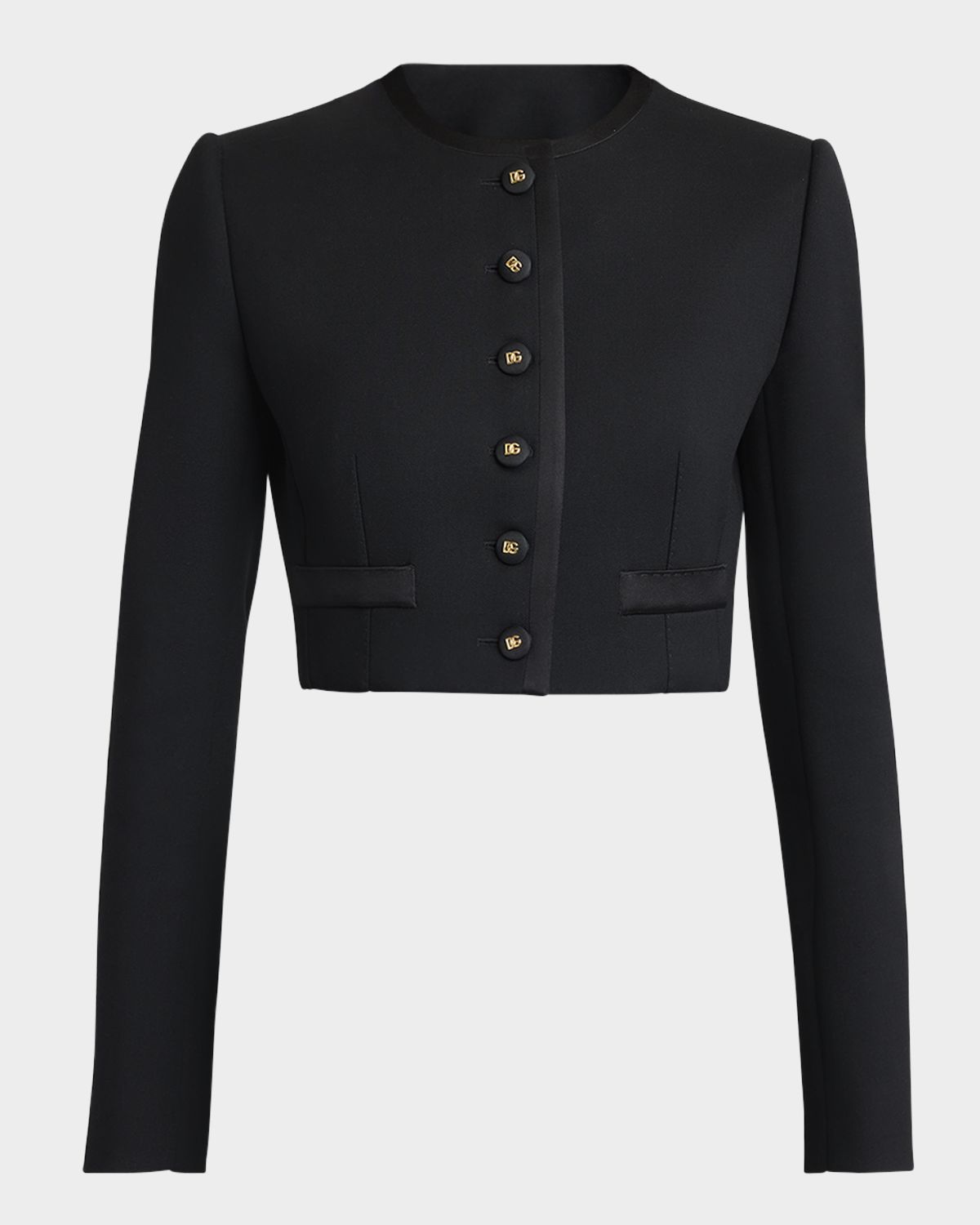 Dolce & Gabbana Lana Single-Breasted Crop Jacket