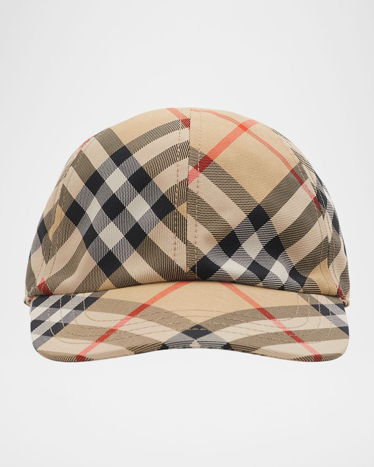 Burberry Kid 's Check Baseball Cap, Size S-M