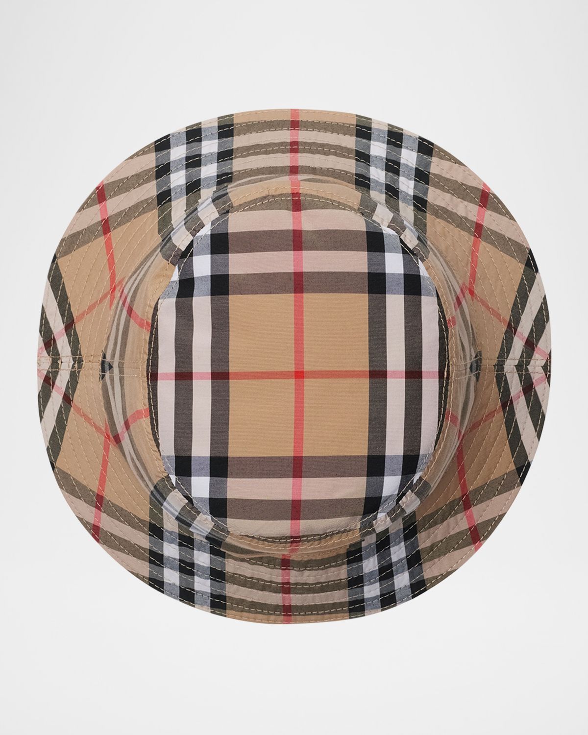 Burberry Kid 's Check Bucket Hat, Size S-